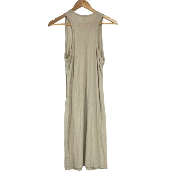 Standard James Perse NWT Scoop Back Tank Dress Size 1 US Small Tan Burnout - Picture 2 of 10